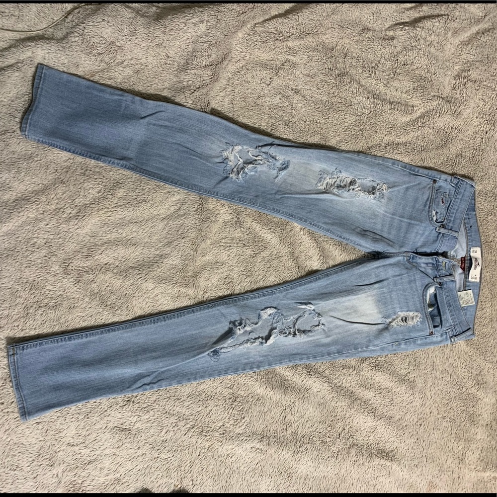 Distressed heavy HOLLISTER jeans // 26R //